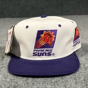 VINTAGE PHOENIX SUNS HAT CAP GROSSMAN SNAPBACK TWO TONE ONE SIZE DEAD STOCK NEW